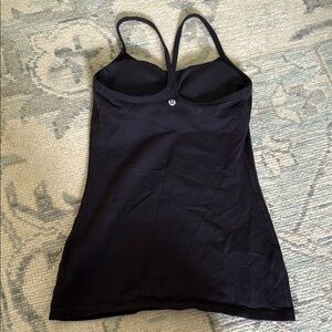 Lululemon Black Strappy Tank Top size 4